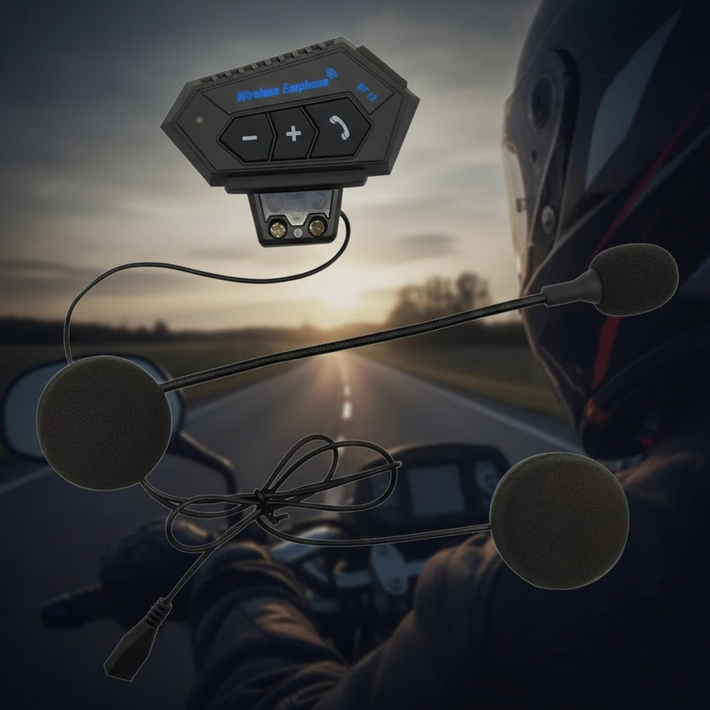 Intercomunicador BT12, auriculares bluetooth para casco - imagen 1