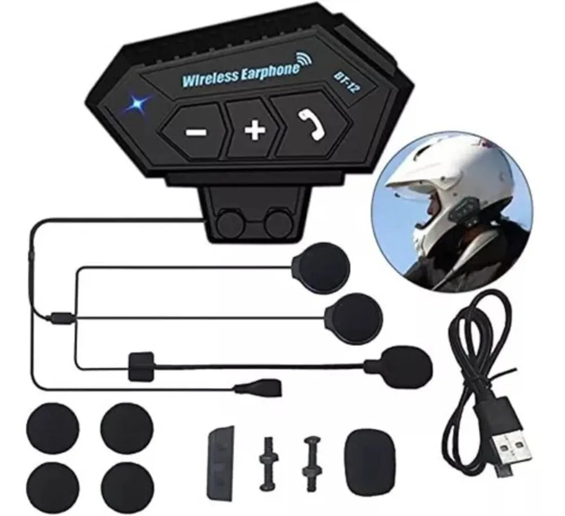 Intercomunicador BT12, auriculares bluetooth para casco - imagen 4