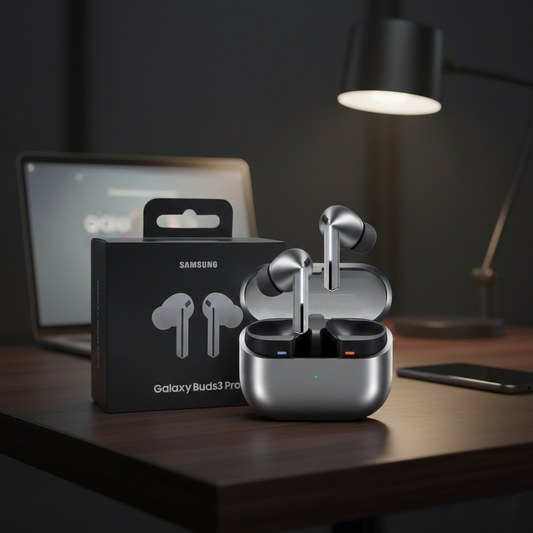 Galaxy Buds 3 Pro, con cancelación de ruido.