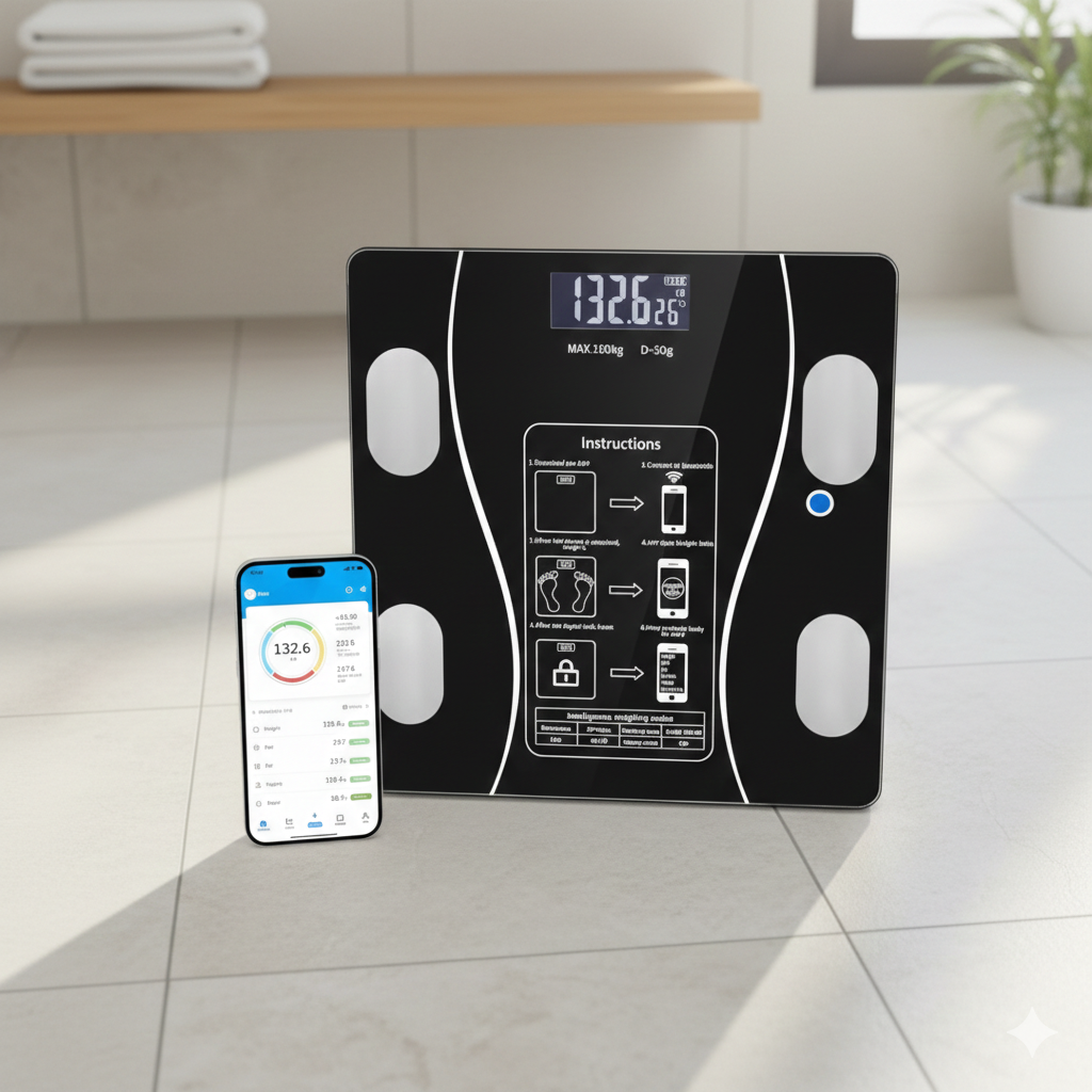 Bascula Digital Inteligente Bluetooth Recargable - imagen 3