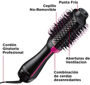 Cepillo 3 en 1 One Step Secador, Plancha y Rizadora 🌟 VOLUMINIZADOR miniatura 8