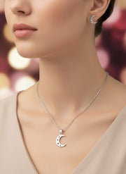 Set Collar y Aretes de Luna miniatura 3