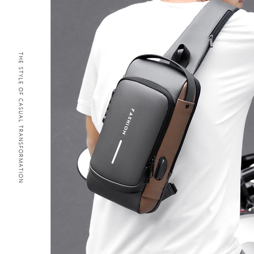 Bolso Impermeable Anti robo con Puerto de Carga - imagen 2